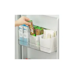 Multipurpose Space Saving Fridge Storage Containers Organizers Clear Pack 10