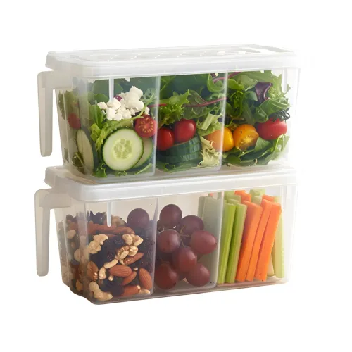 Image of Fridge Storage Boxes Food Grade Containers 5L Set of 2