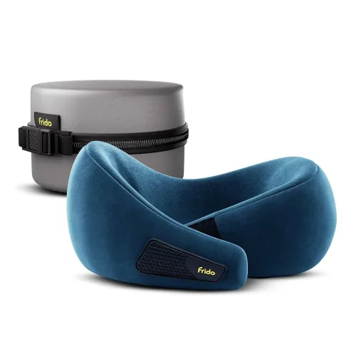 Image of Frido Travel Neck Pillow, 100% Hi-Per Foam, Lightweight Neck Support Pillow