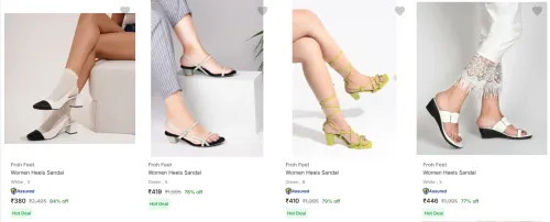 Image of Froh Feet Women's Heels upto 84% Discount