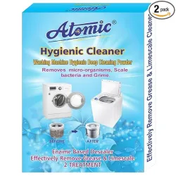 Front Load Washing Machine Drum Cleaning Powder [Pack OF 2, 150 GM Each]