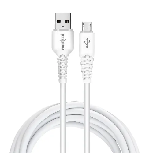Image of FRONTECH 12W / 2.4A Fast Charging 1M Braided USB to V8 Data Cable 
