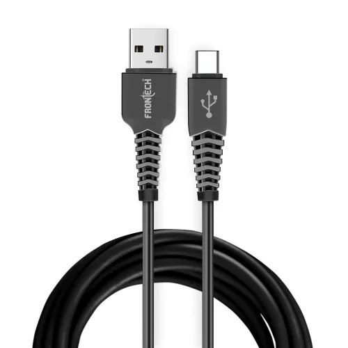 Image of FRONTECH 17W / 3.4A Super Fast Charging 1M PVC USB to Type-C Data Cable for Smartphones, Tablets, Laptops & other Micro 