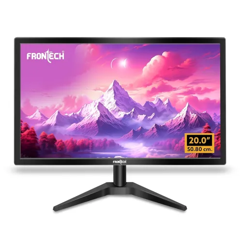 Image of FRONTECH 20 Inch (50.8 cm), LED, HD 1600 x 900, 60Hz, Black, 16.7M Colors, Wall Mountable, Slim & Stylish Design, HDMI, 