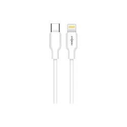 FRONTECH 27W 1M Braided Type-C to 8-Pin Cable (White)