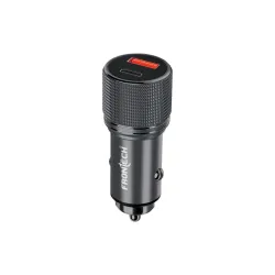 Frontech 38W Metal Car Charger Adapter with Dual Output