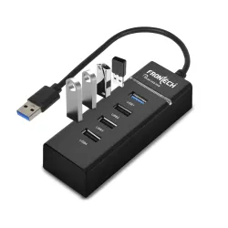 FRONTECH 4 PORT USB HUB 5GBPS SPEED LED