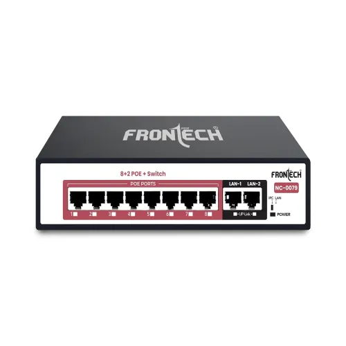 Image of Frontech 8+2 Port PoE+ Switch