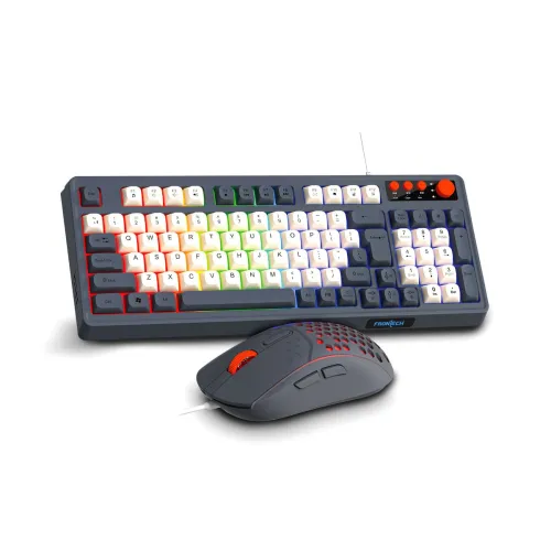 Image of Frontech Aero Blade Wired Gaming Keyboard and Optical Mouse| LED RGB Backlight