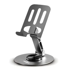 FRONTECH Foldable Desktop Mobile Phone Holder (Grey)