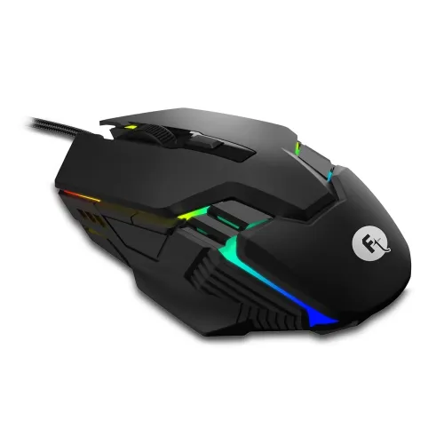 Image of FRONTECH Gaming Mouse, 6-Button USB Wired Mouse with 3600 DPI, Ergonomic Design, 7-Color Rainbow LED, 1.5m Braided Cable