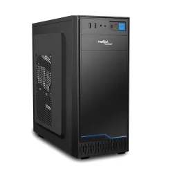 FRONTECH Garnet Premium Silver Series Computer Cabinet with HD Audio | ATX/Mini ATX Compatible | Installed 1 x 80 mm Fan