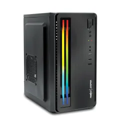 FRONTECH Jasper Silver Computer Cabinet