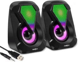 Frontech SPK-0004 2.0 USB Speakers Laptop Desktop Speaker Black Channel