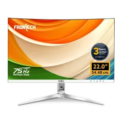 FRONTECH Ultima Series 22 Inch Curved LED Monitor| Refresh Rate 75Hz |3500R Curve| Full HD 1080p|