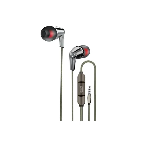 Image of FRONTECH Wired Earphones With Mic Black