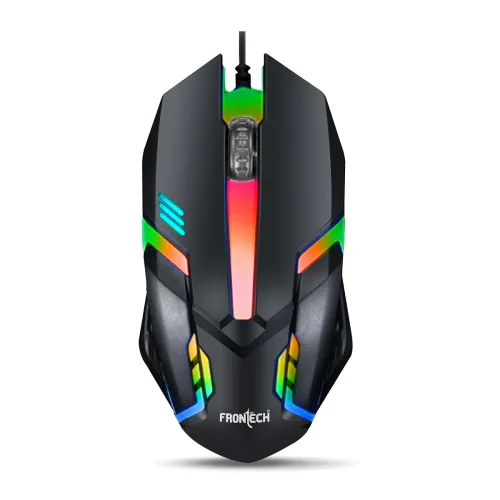Image of FRONTECH Wired USB Gaming Mouse | 3 Button Mouse| RGB Light| 1200 DPI | Scroll Wheel