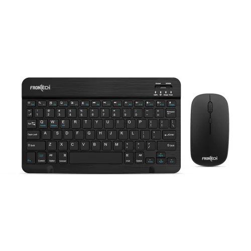 Image of Frontech Wireless Mini Keyboard & Mouse Combo, Bluetooth 5.2, 78 Keys