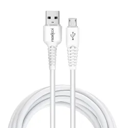 FRONTECH 12W USB to V8 Cable – 1M, Fast Charging, White