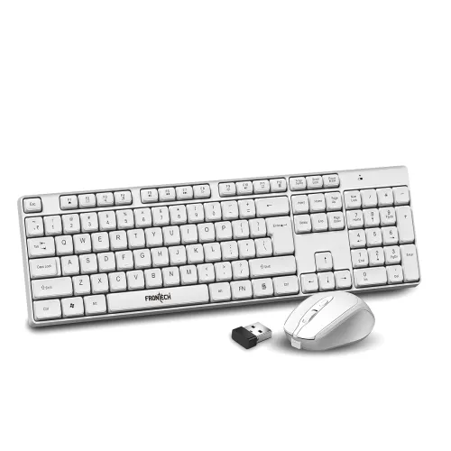 Image of Frontech 2.4Ghz Wireless Rechargeable Keyboard and Mouse