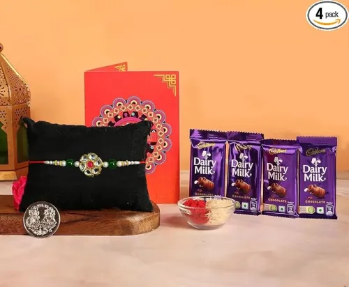 Image of Frostick Designer Rakhi With Branded Chocolate 