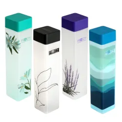 Frosty Plastic Food Grade Fridge Square Bottle 