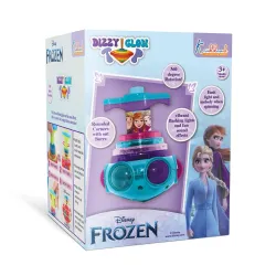 Frozen Dizzy Glow Top - LED Light & Music Spinning Top Toy for Kids, Magic Musical Spinner with 360° Rotation, Turkish Blue Frozen Character Toy for Boys & Girls Age 3+, Battery Operated