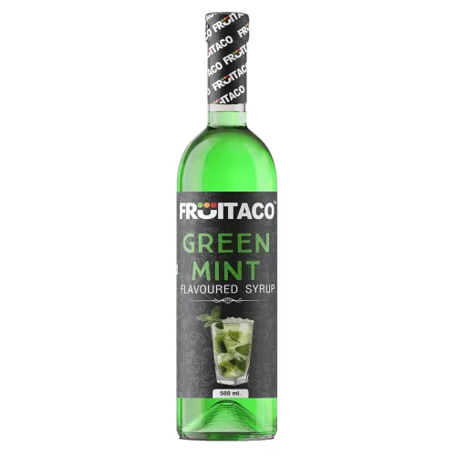 Image of Fruitaco Green Mint Syrup 500ml | Perfect for Mocktails & Drinks