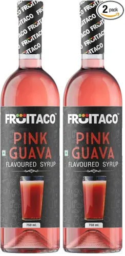 Image of Fruitaco Pink Guava Syrup 750ml Pack of 2
