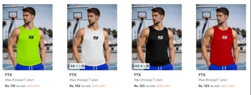 Image of FTX Men's Innerwear upto 70% discount 
