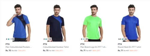 Image of FTX Men's T-shirt From ₹70