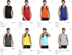 Ftx Mens Vests upto 88% starting @ ₹73