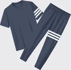 FUBACK  Striped Men Track Suit