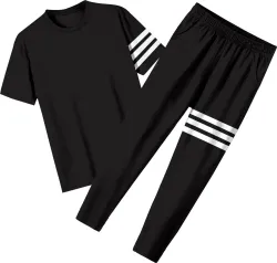 FUBACK  Striped Men Track Suit