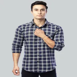  FUBAR Men Multicoloured Slim Fit Opaque Checked Formal Shirt