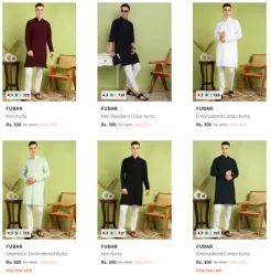 Fubar Mens Kurta @ Up to 90% OFF