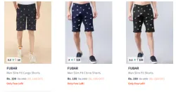 Fubar Men Shorts Starting @ ₹199