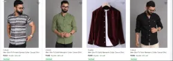 FUBAR Men Slim Fit Printed Spread Collar Casual Shirt