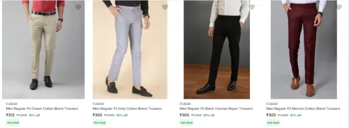 Image of FUBAR mens trousers at 81% discount
