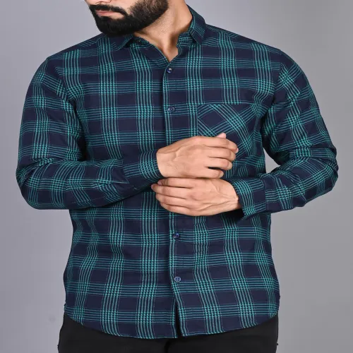 Image of FUBAR Slim Fit Checked Casual Shirt