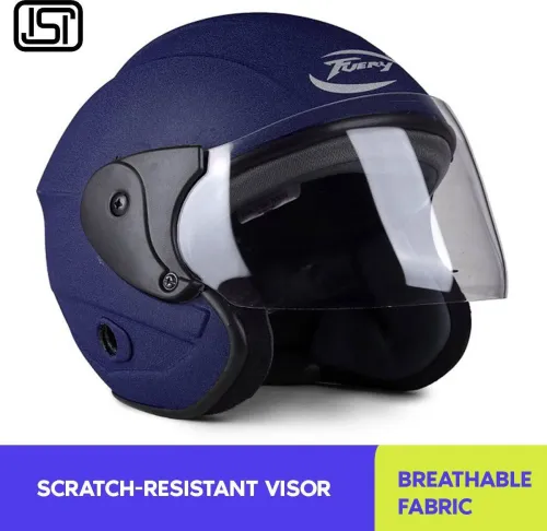 Image of fuery HALF FACE NANO PRO ( BLUE ) Motorbike Helmet (BLUE)