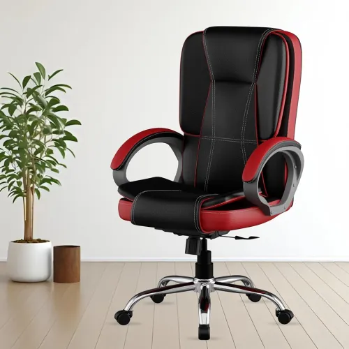 Image of FUGO FG12 Ergonomic Office Chair - Black & Red