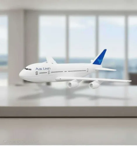 Image of FUN DREAMZ Aircraft Toy with Pull Back Action & Runway Display | 2-in-1 Play Set (Multicolor, Pack of: 1)