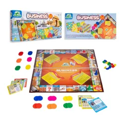 Fun Filled 5-in-1 Business Board Game (Trading Game with Money & Coins, Kids)