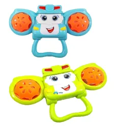 FunBlast (Pack of 2) Soft Baby Rattles & Teether Toys for Kids - Monkey Toys, New Born Baby Toy (Multicolor)