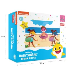 Funskool Handycrafts Baby Shark Mask Party | Birthday Themed,Make 3 Soft Masks for Boys & Girls, Art and Craft Kit, Ages