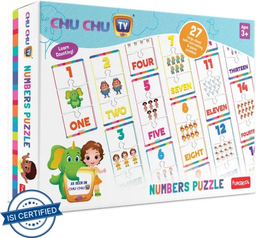 Image of Funskool Chu Chu Numbers Puzzle Set (26 Pieces)