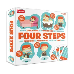 Funskool Four Steps-A Simple Game for Daily Routine|Multicolor, Family, Kid