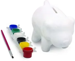 Funskool Handycrafts Puppy Coin Bank (White)