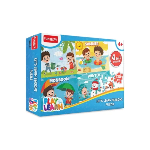 Image of Funskool Seasons 120-Piece Educational Kids Puzzle